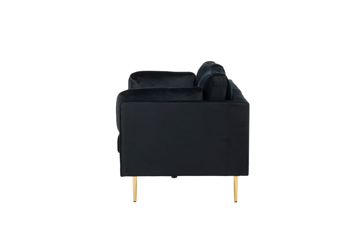 Boom 3-sits soffor svart – detaljbild