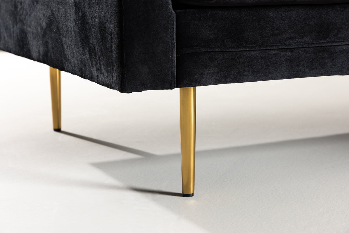 Boom 3-sits soffor svart – livsstilsbild