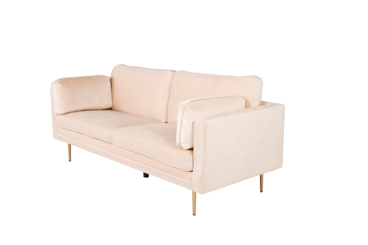 Boom 3-sits soffor beige – detaljbild