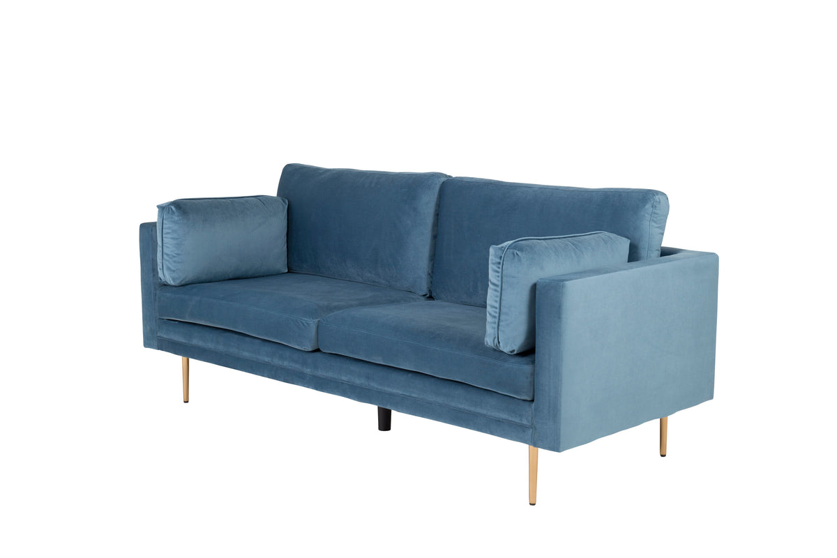 Boom 3-sits soffor blå – detaljbild