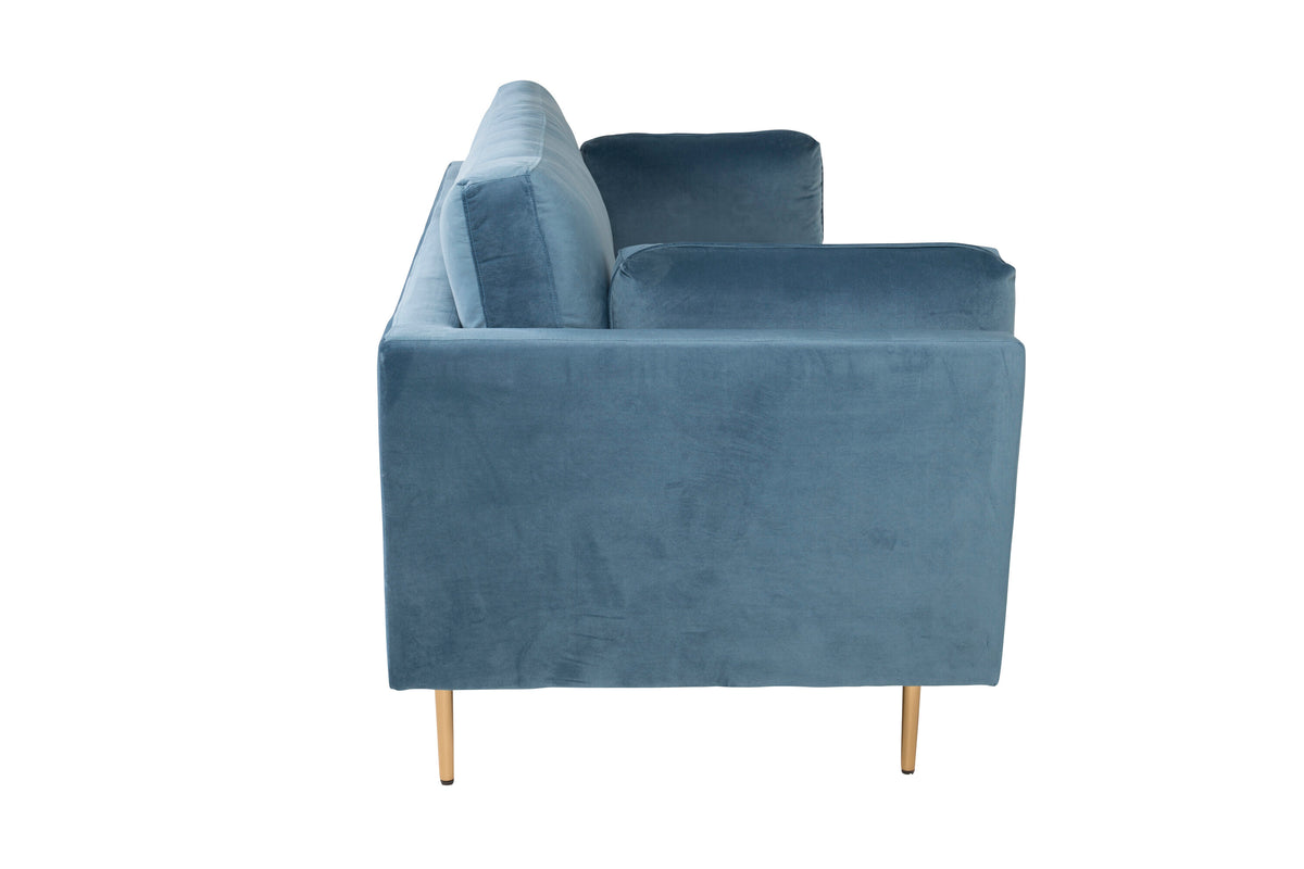Boom 3-sits soffor blå – detaljbild
