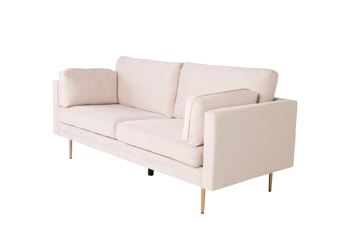 Boom 3-sits soffor beige – detaljbild