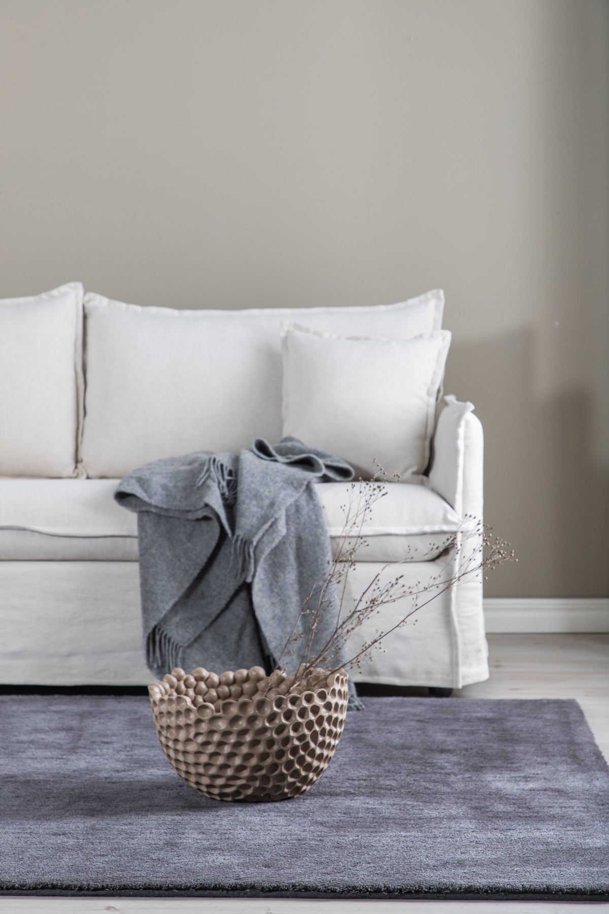 Nova 3-sits soffor beige – livsstilsbild