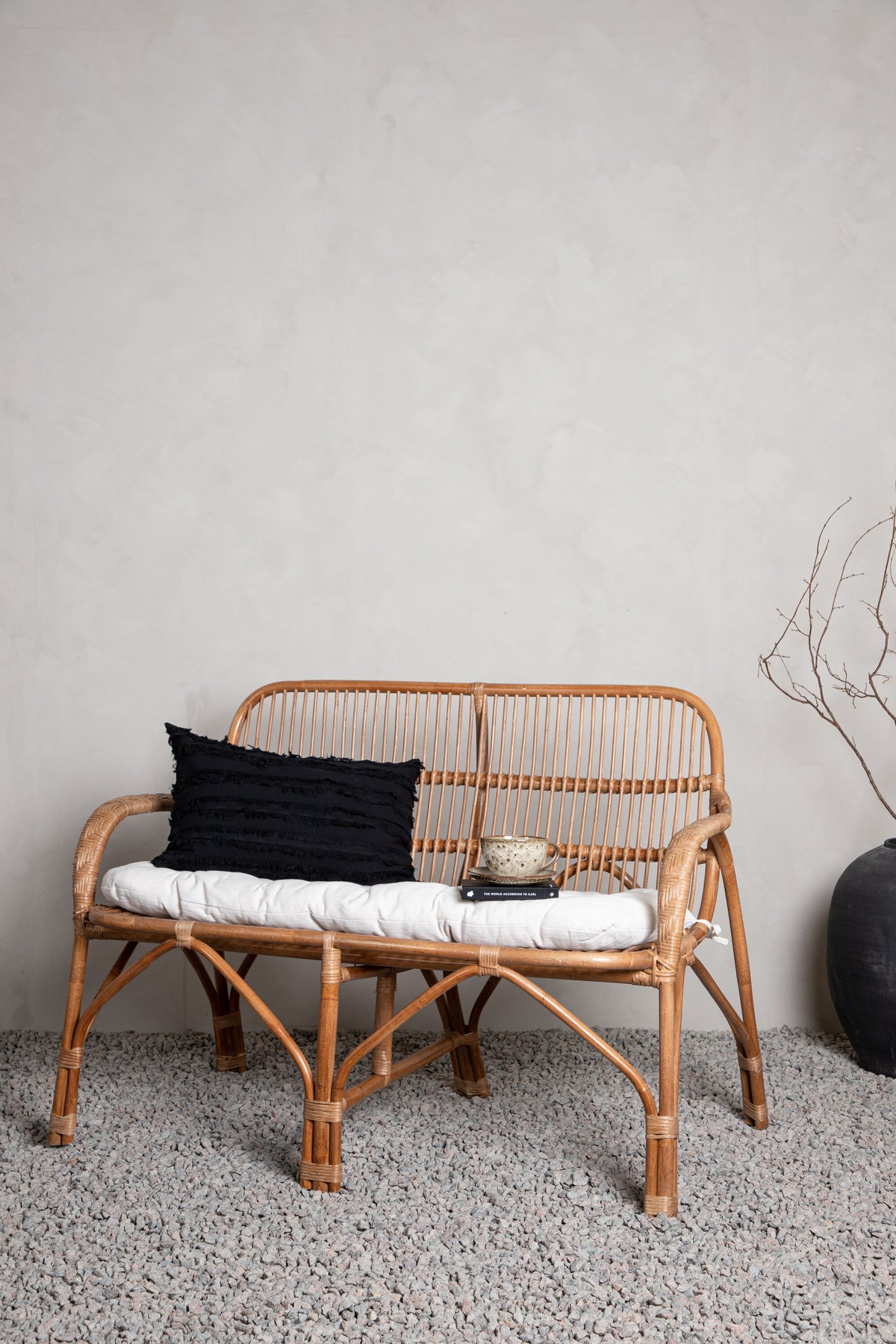 Nella 2-sits soffor nature – livsstilsbild i hemmiljö