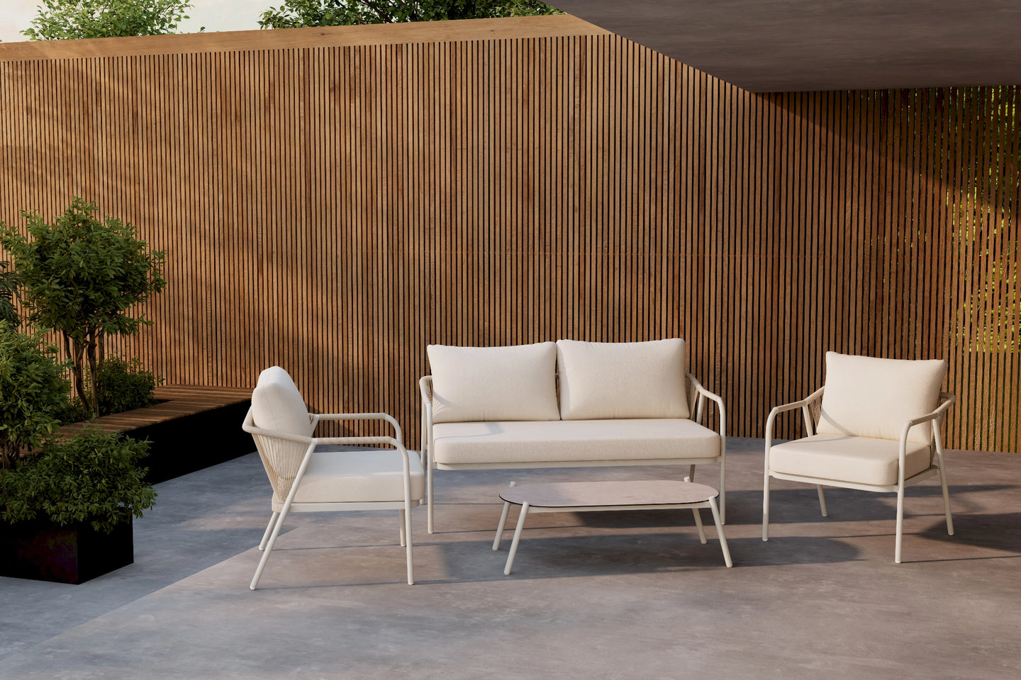 Sicily LoungeSet Beige - Folkart