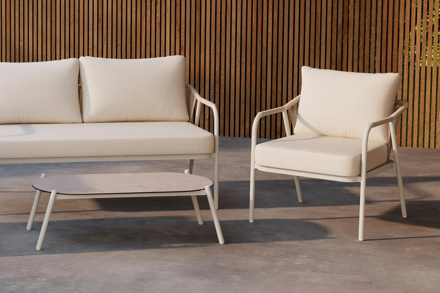 Sicily LoungeSet Beige - Folkart