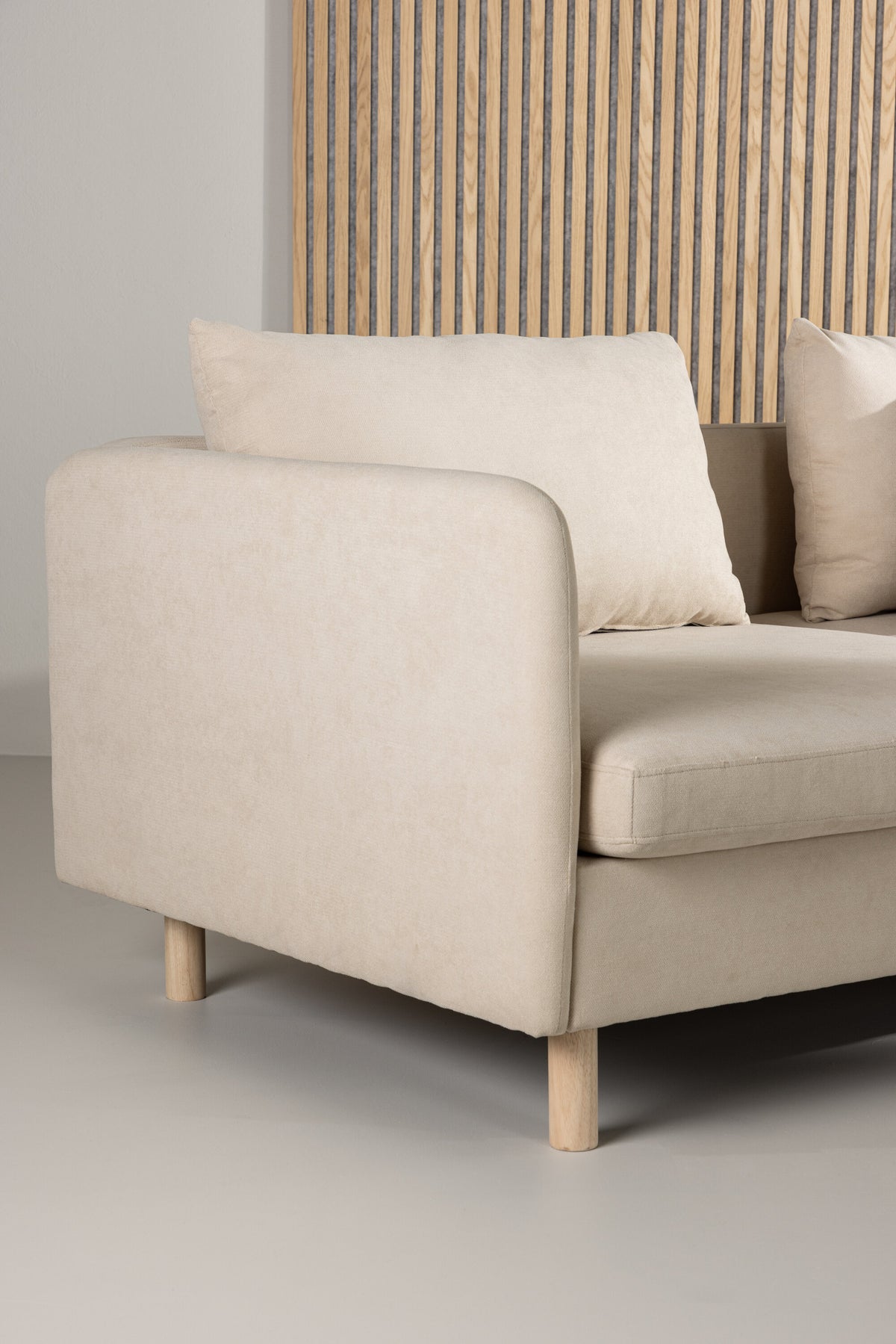 Zero 2-sits soffor beige – närbild struktur
