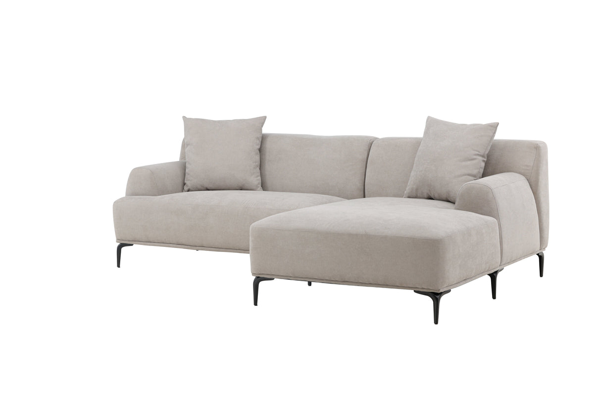 Viskan 3-sits soffor ljusgrå – sidovy