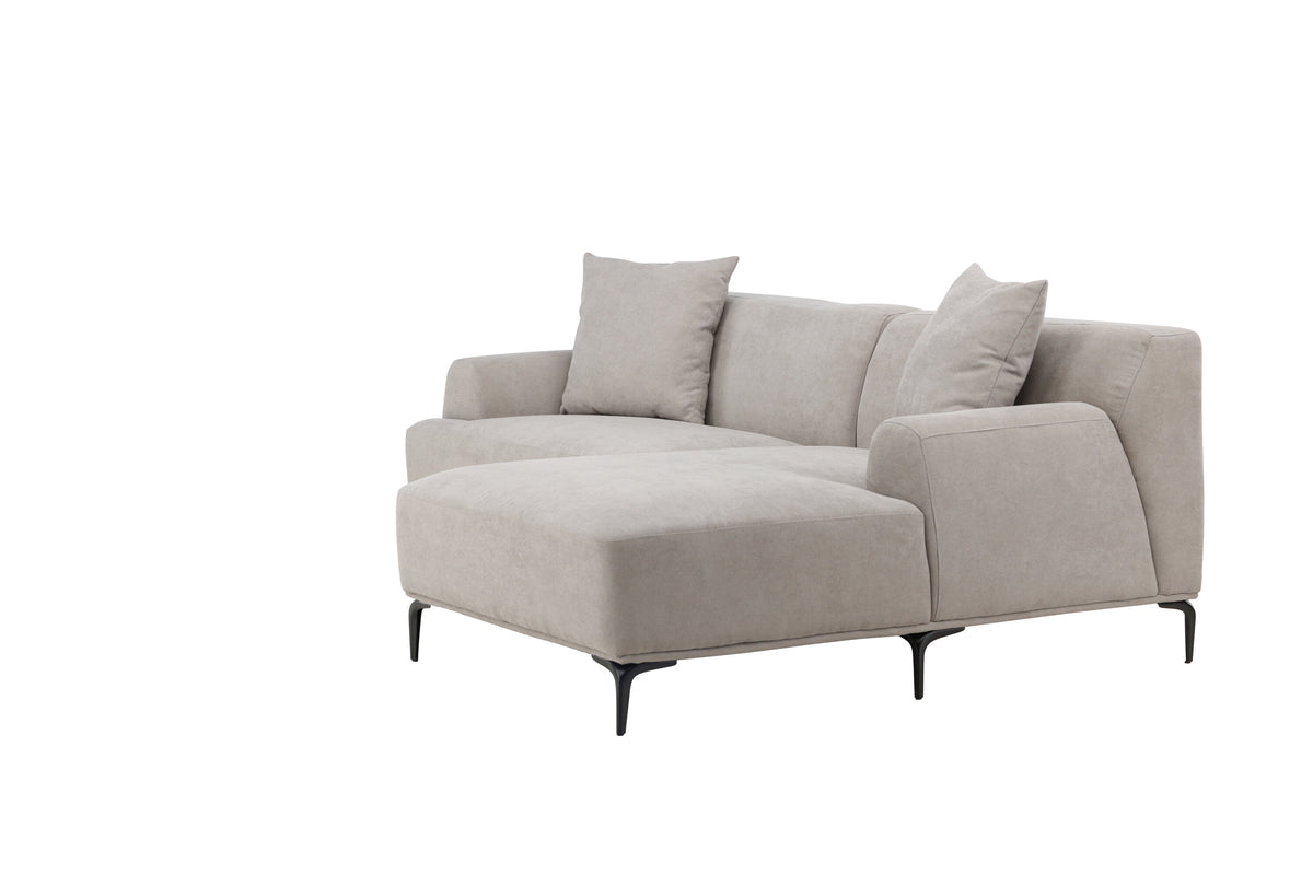 Viskan 3-sits soffor ljusgrå – detaljbild