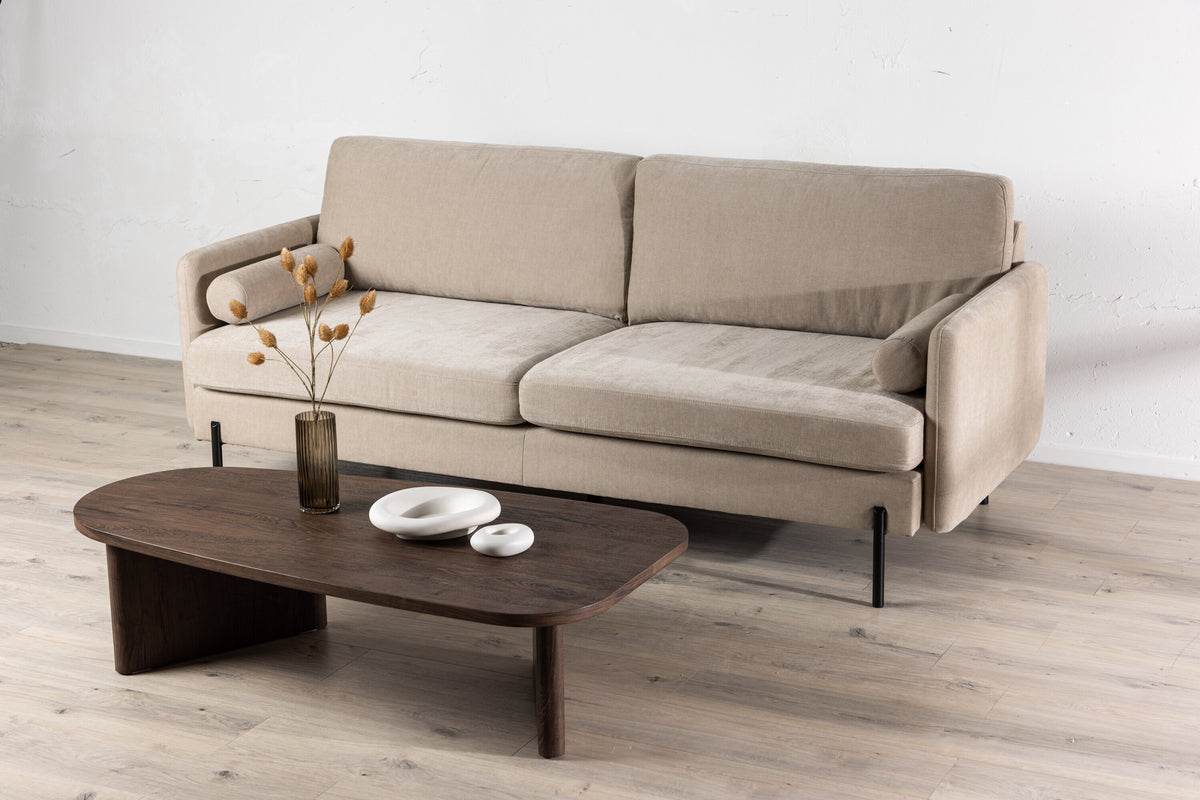 Antibes 3-sits soffor beige – inspirationsbild