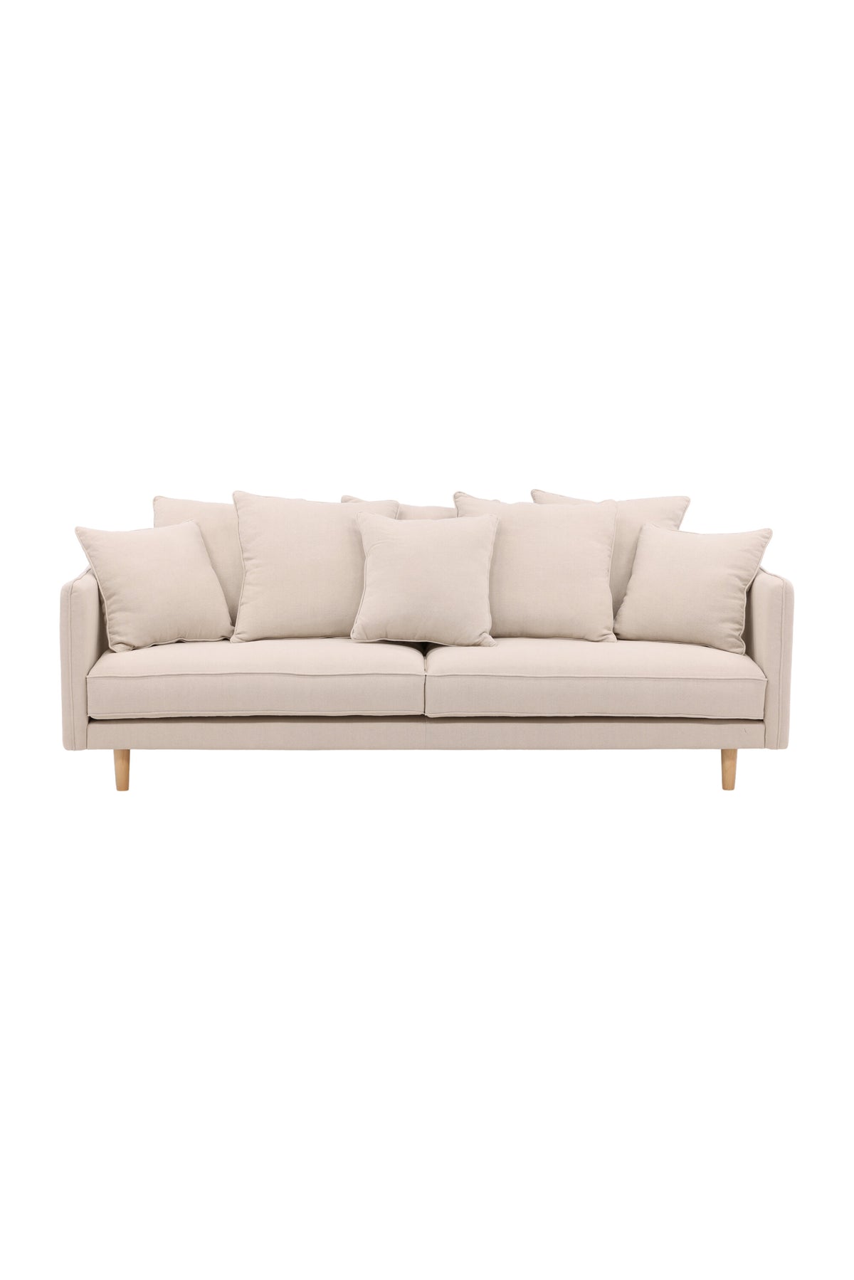 Segelskären 3-sits soffor beige – studioshot