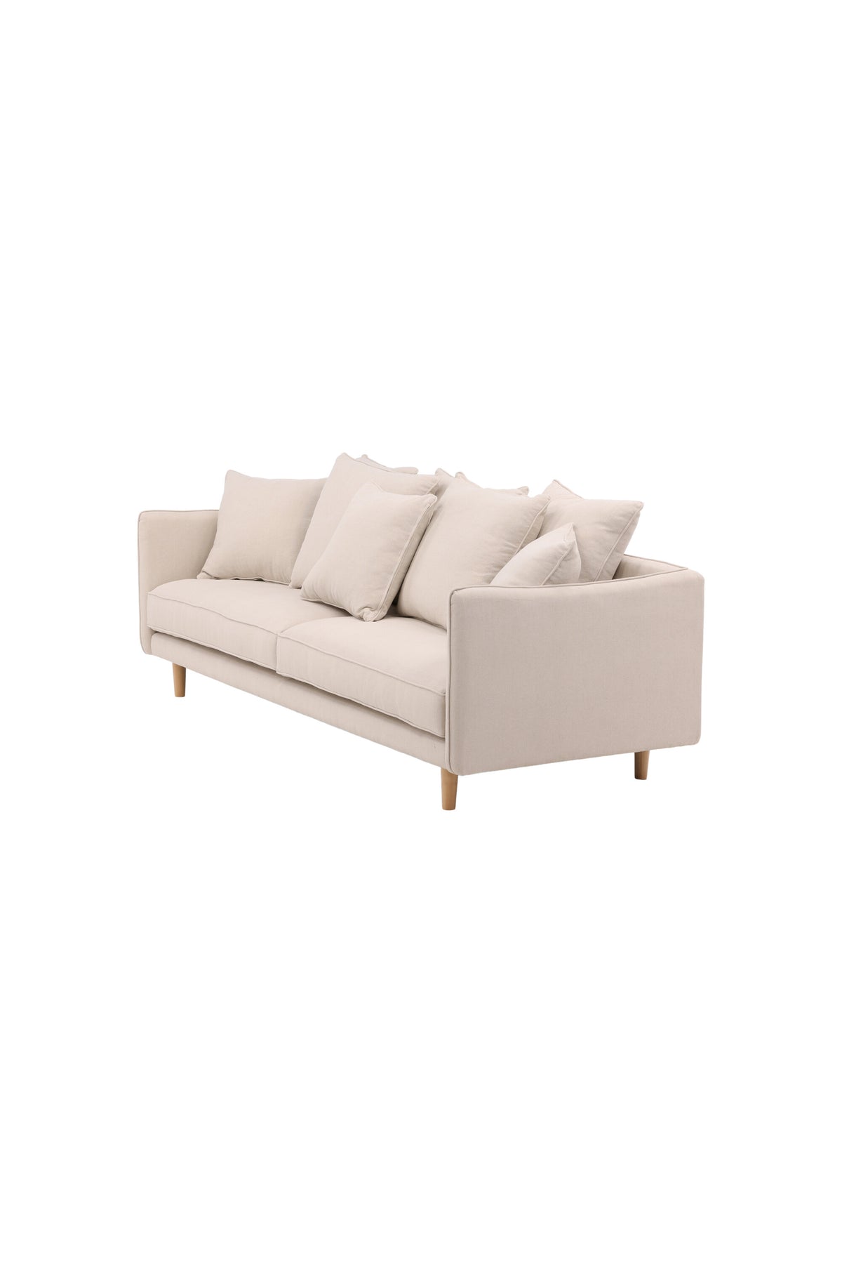 Segelskären 3-sits soffor beige – studioshot