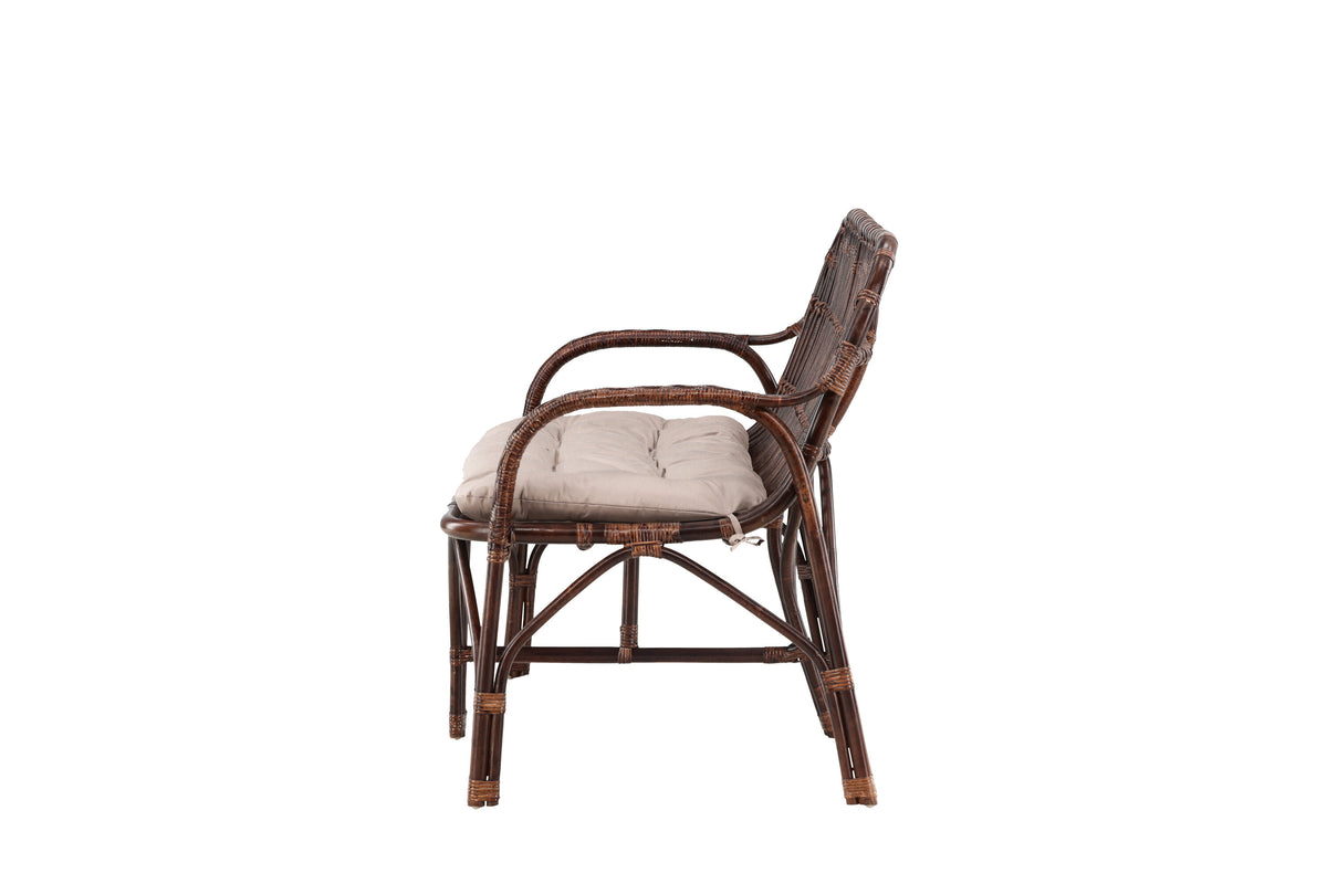Nella 2-sits soffor mörk valnöt – detaljbild
