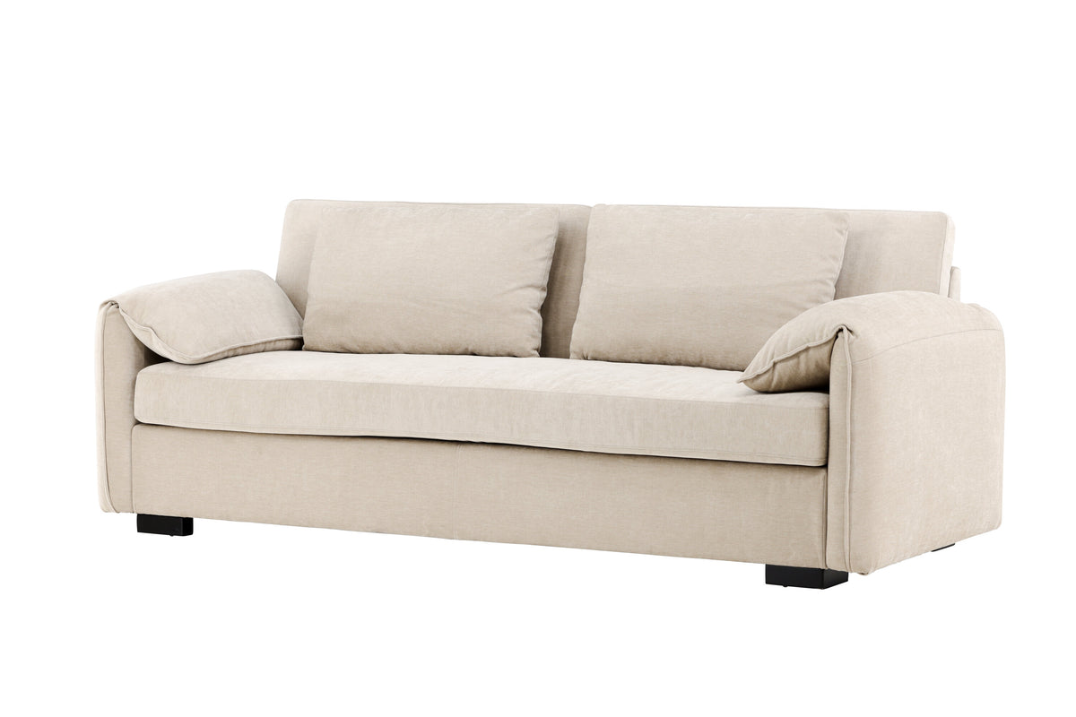 Malva 3-sits soffor beige – sidovy