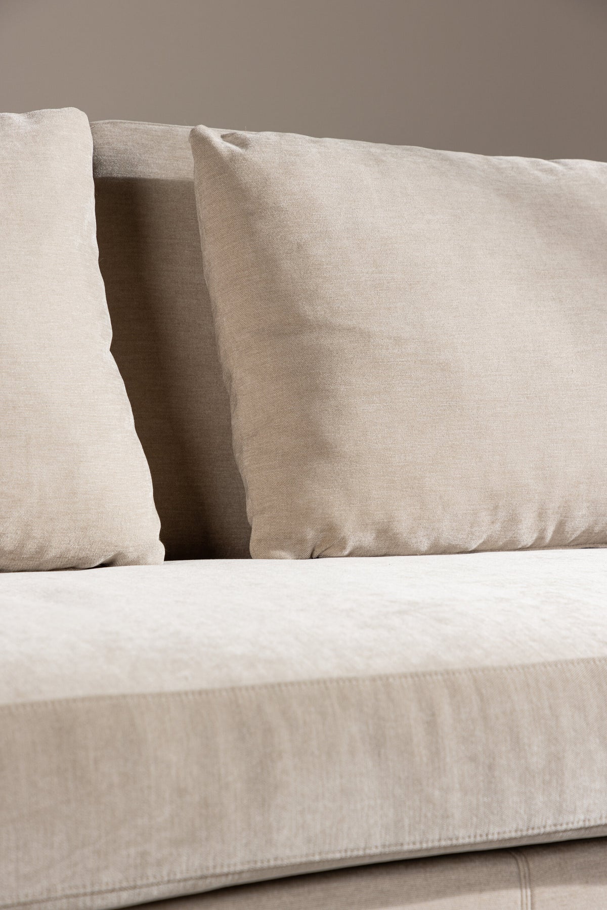 Malva 3-sits soffor beige – livsstilsbild