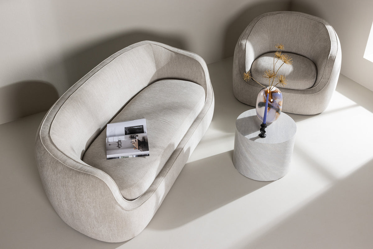 Elio 3-sits soffor ljusgrå – livsstilsbild