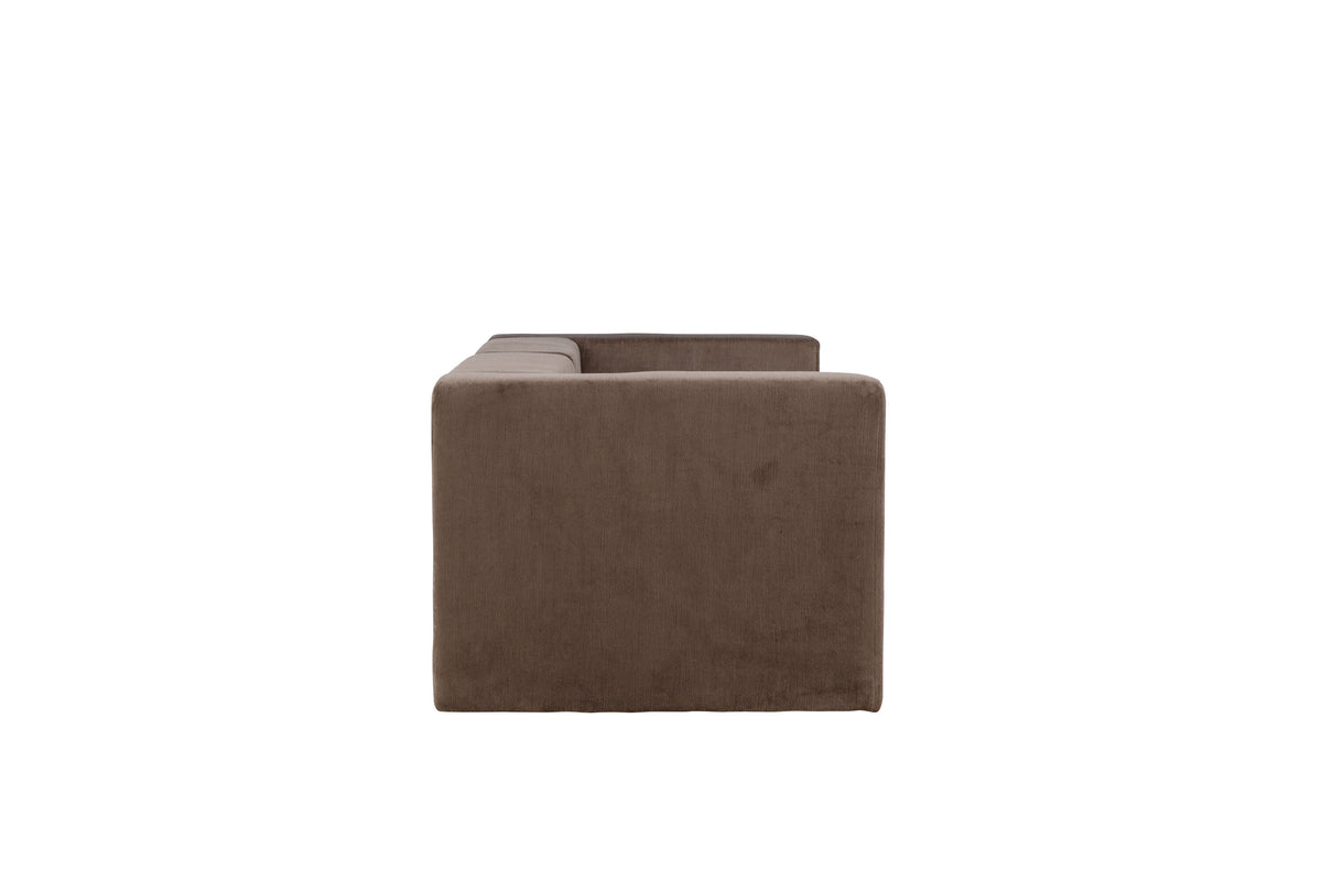 Lumi 3-sits soffor brun – produktbild