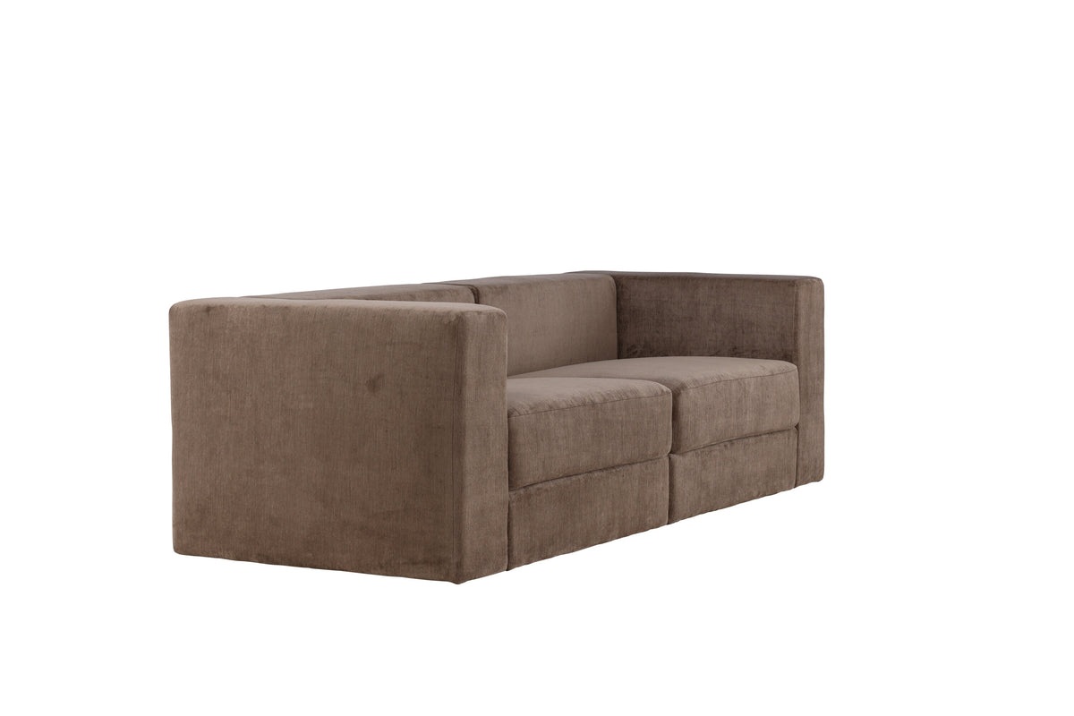 Lumi 3-sits soffor brun – produktbild