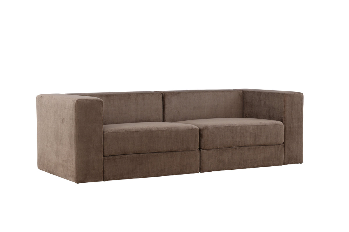 Lumi 3-sits soffor brun – produktbild