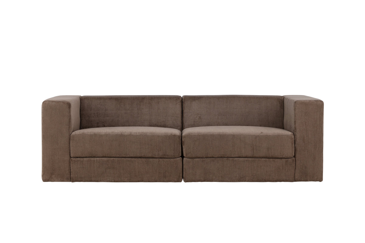 Lumi 3-sits soffor brun – produktbild