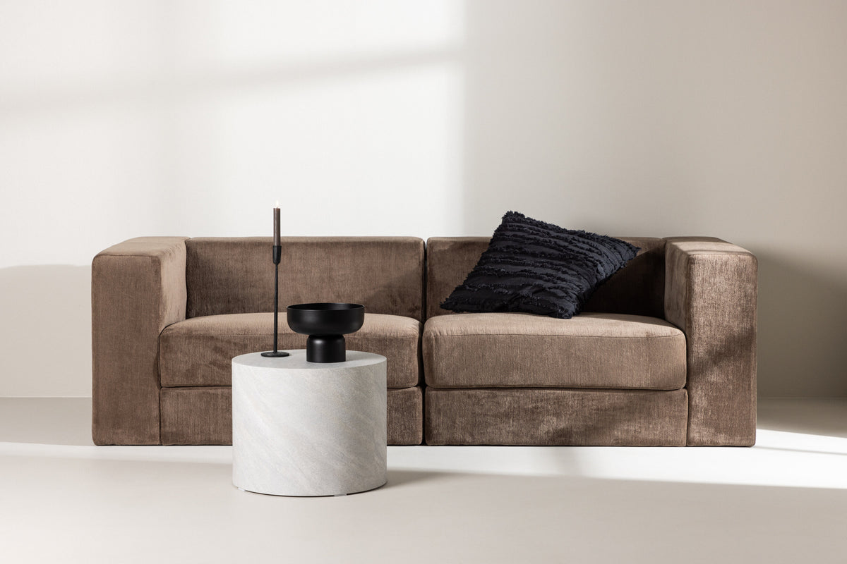 Lumi 3-sits soffor brun – inspirationsbild