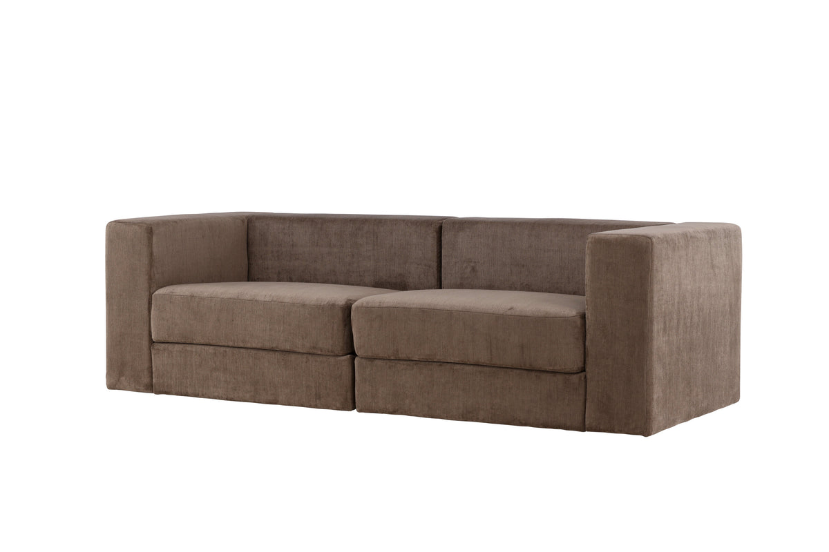 Lumi 3-sits soffor brun – sidovy