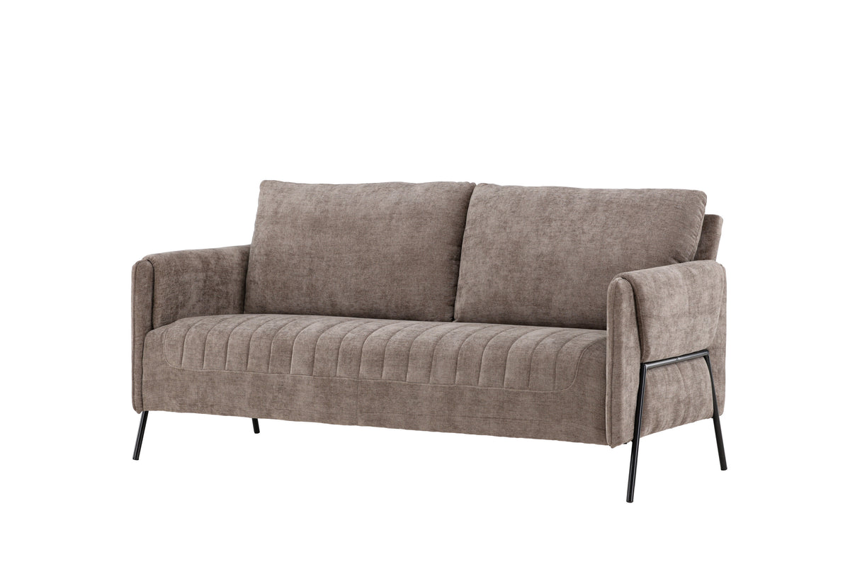 Indigo 2-sits soffor beige – sidovy