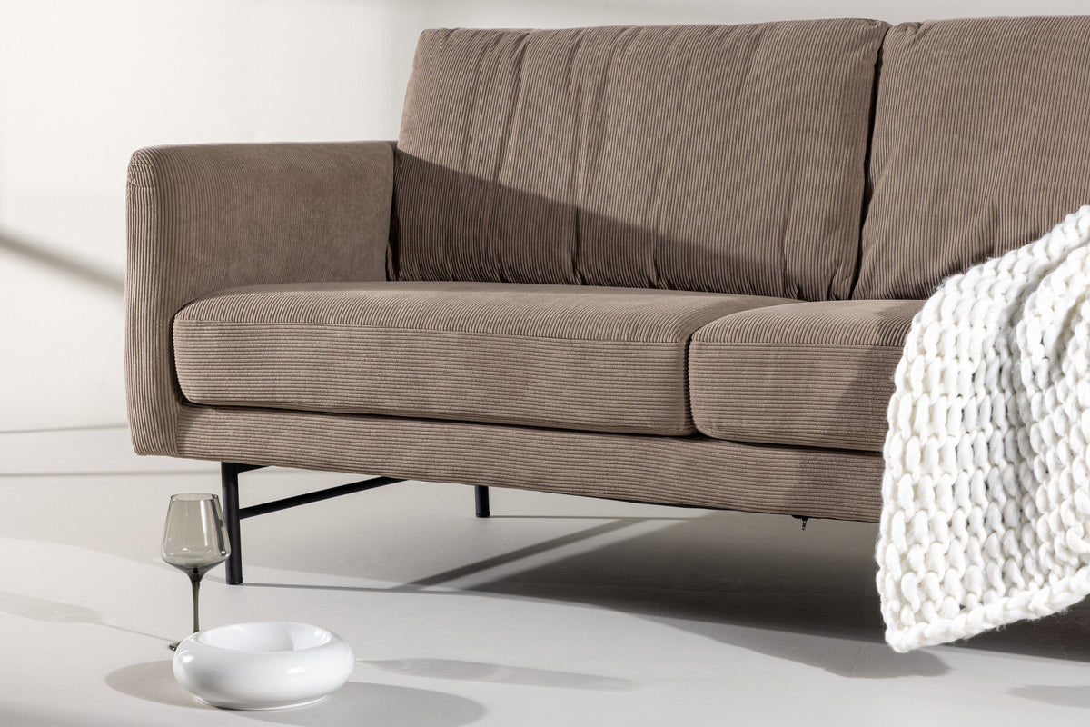 Sky 3-sits soffor brun – hemmiljö ovanifrån