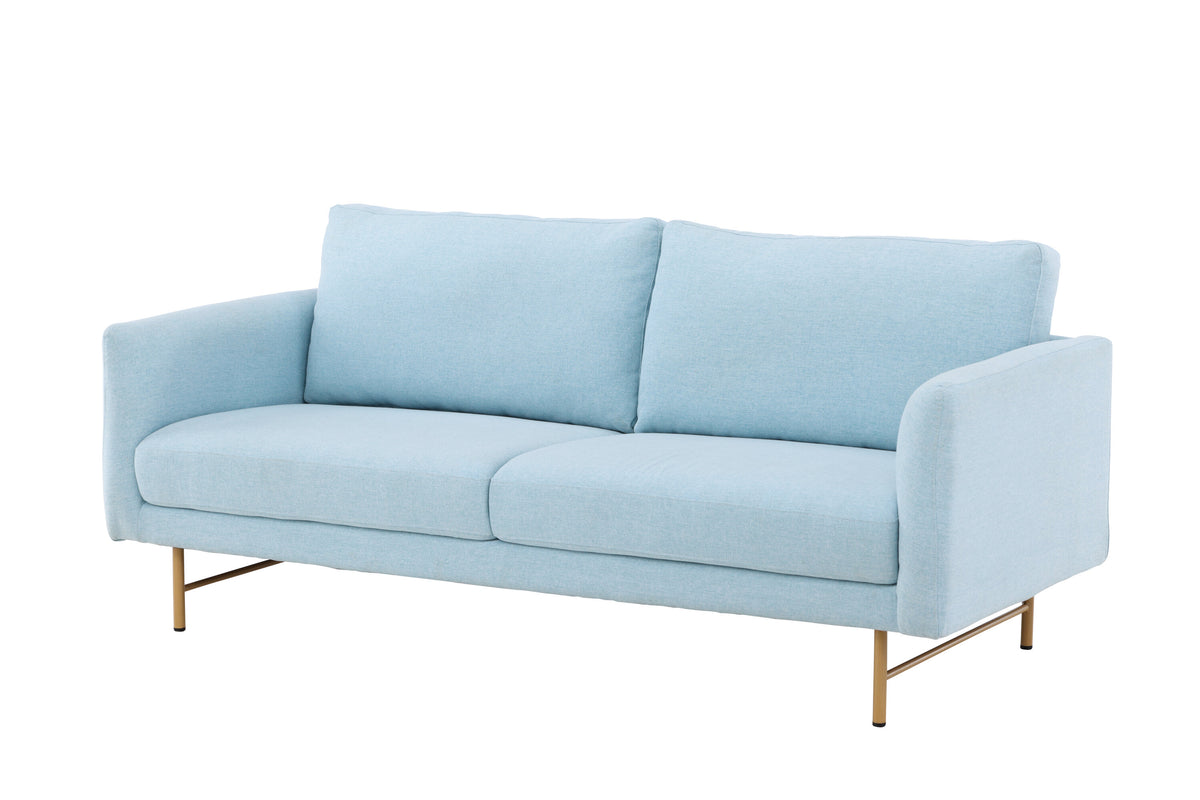 Sky 3-sits soffor blå – sidovy