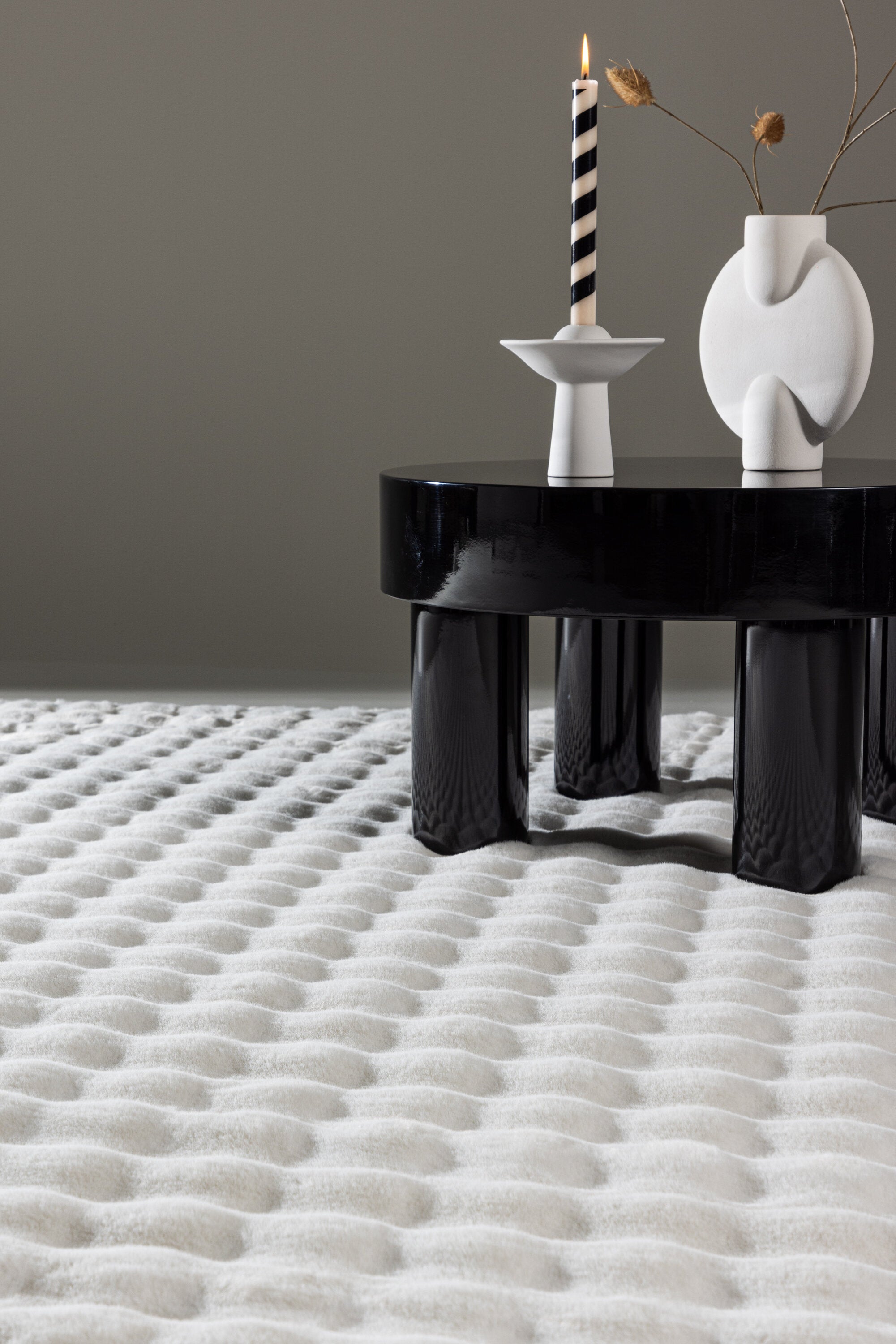 Novis polyestermatta 290 x 200 cm – närbild struktur