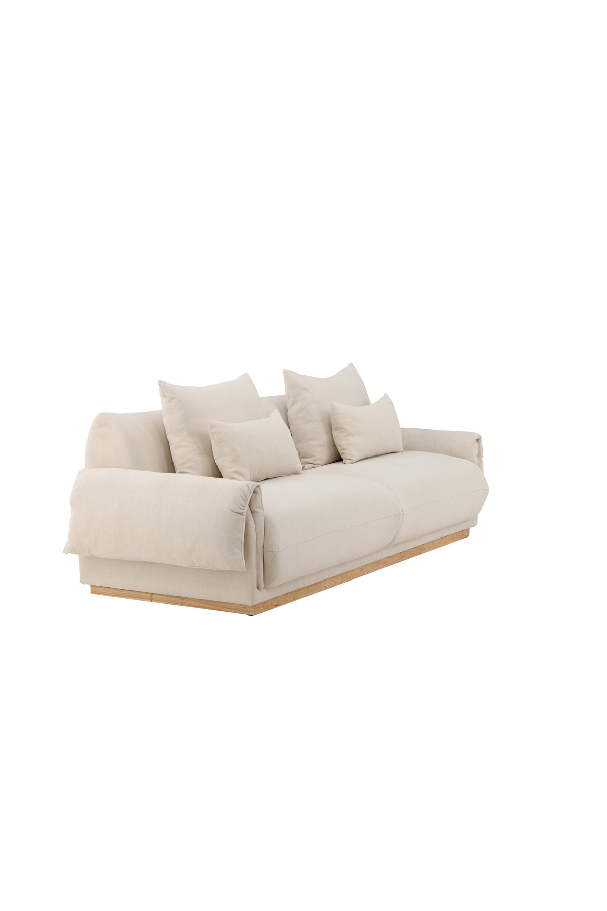 Mollösund 3-sits soffor beige – studioshot