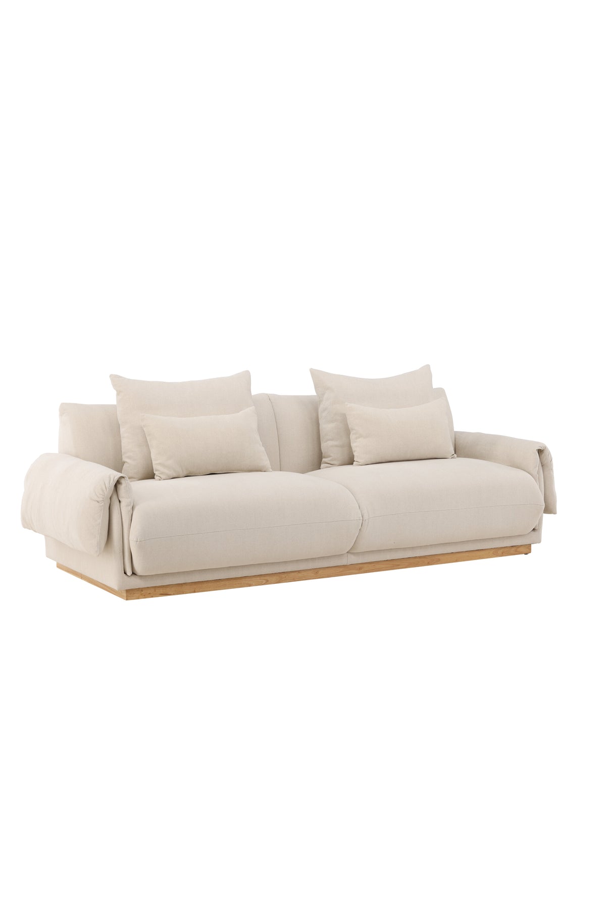Mollösund 3-sits soffor beige – studioshot