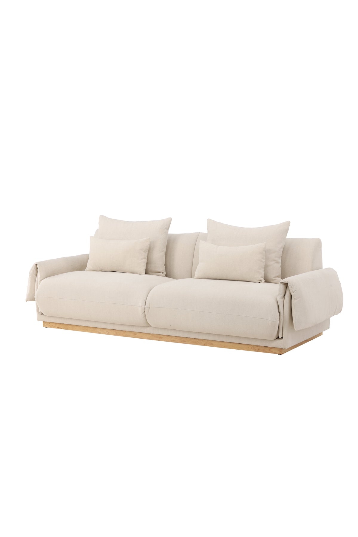 Mollösund 3-sits soffor beige – studioshot