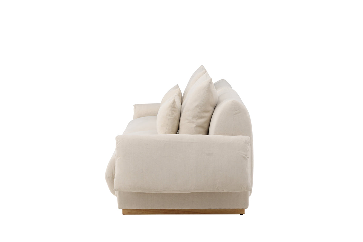 Mollösund 3-sits soffor beige – detaljbild