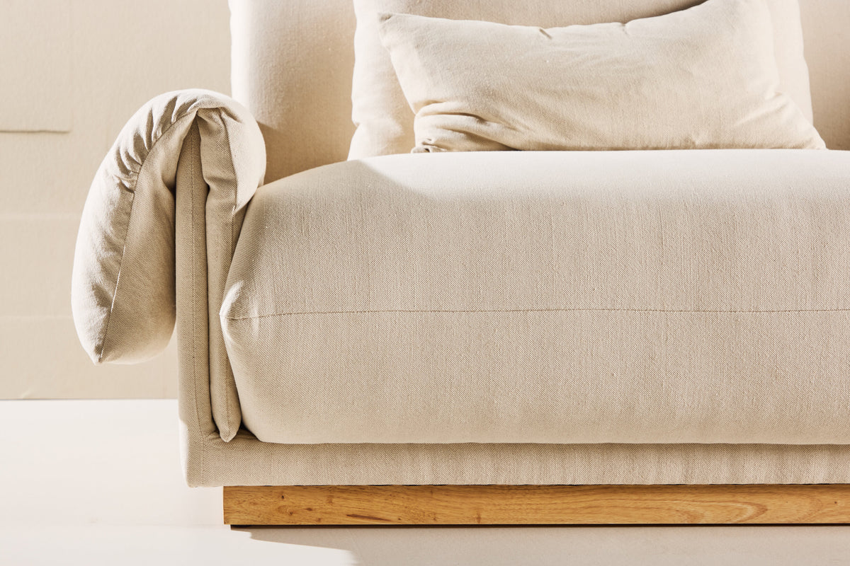 Mollösund 3-sits soffor beige – livsstilsbild