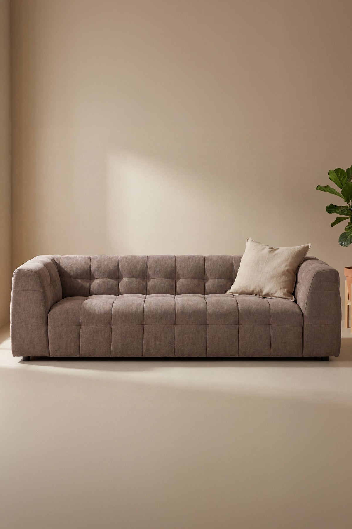 Malou 3-sits soffor brun – produktbild