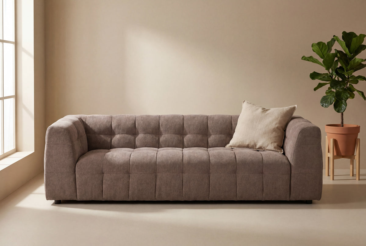 Malou 3-sits soffor brun – produktbild