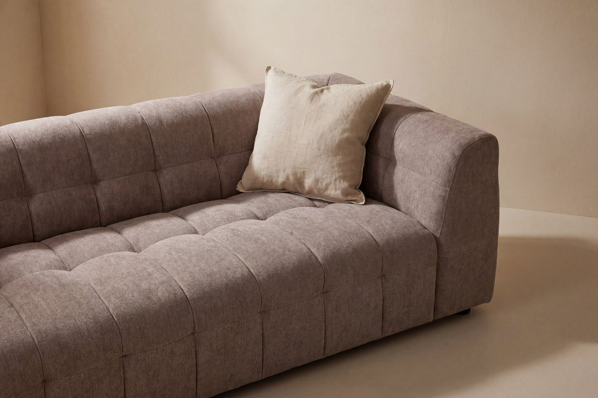 Malou 3-sits soffor brun – livsstilsbild