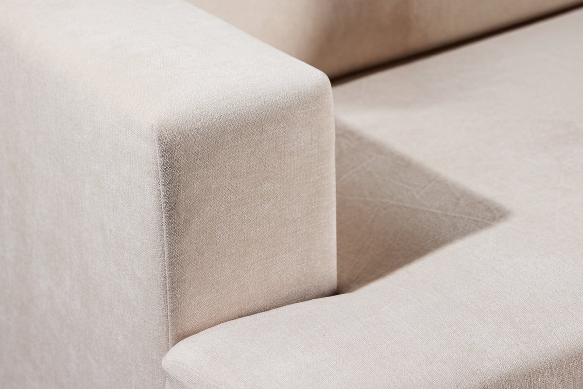 Sani 3-sits soffor greige – livsstilsbild