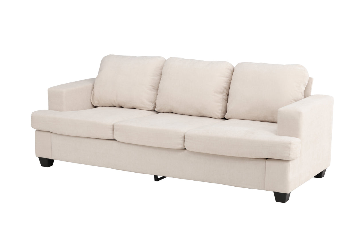 Sani 3-sits soffor greige – sidovy