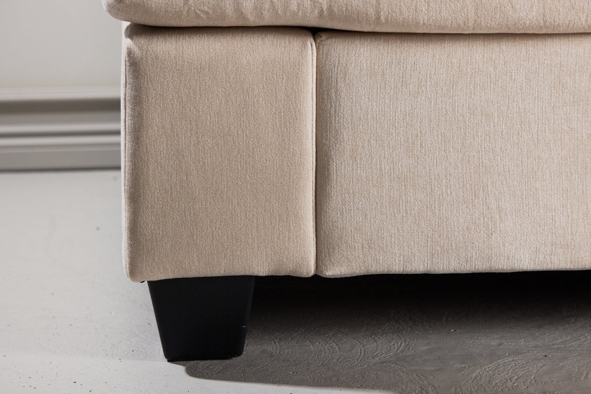 Sani 3-sits soffor greige – livsstilsbild