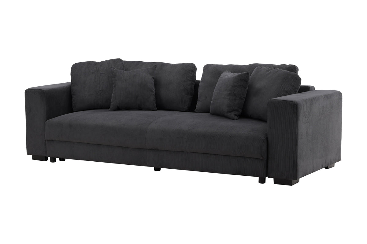 Bellman 3-sits soffor mörkgrå – sidovy
