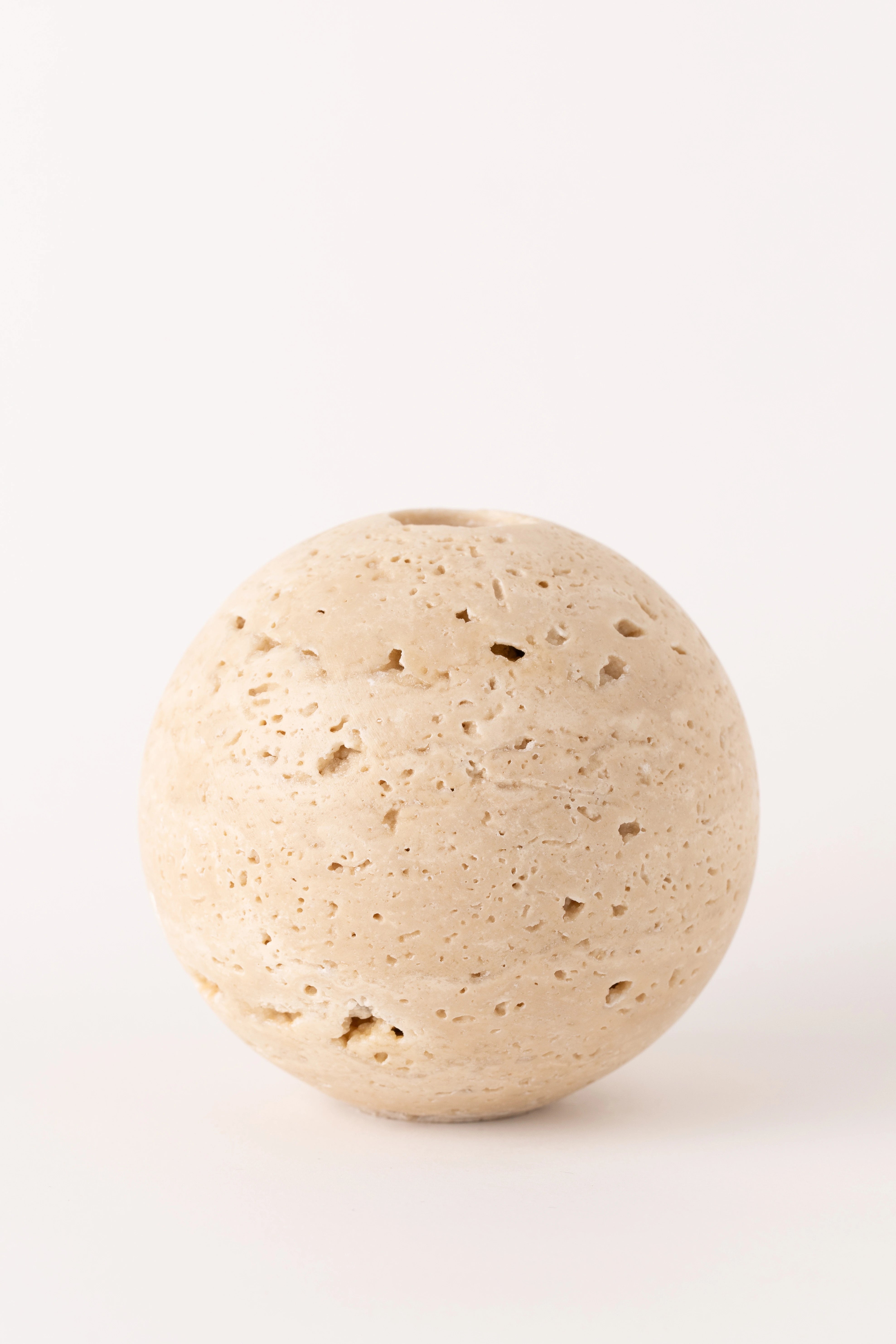 Sfera Travertin Ljuslykta - Folkart.se