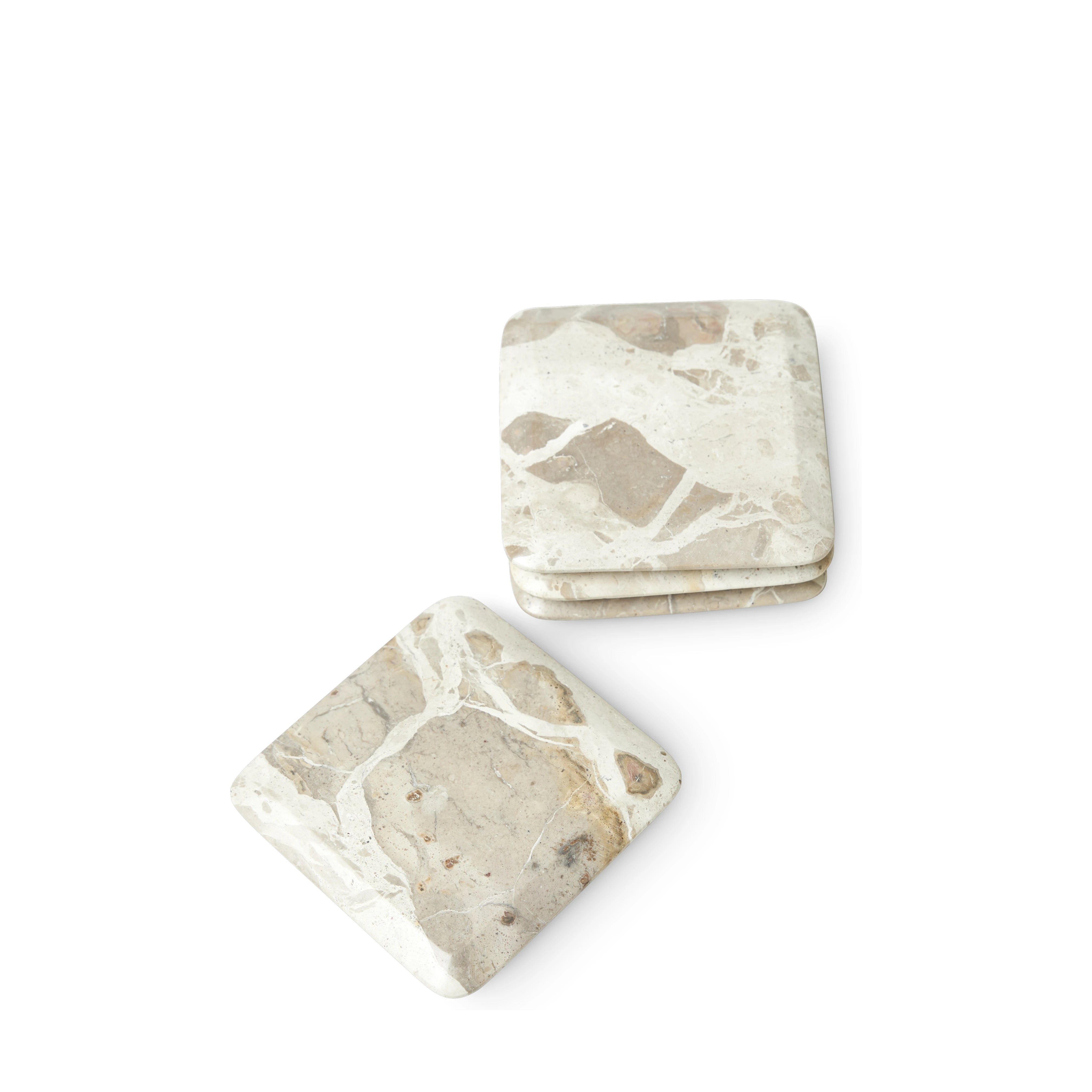 Amara glasunderlägg i marmor – 4-pack
