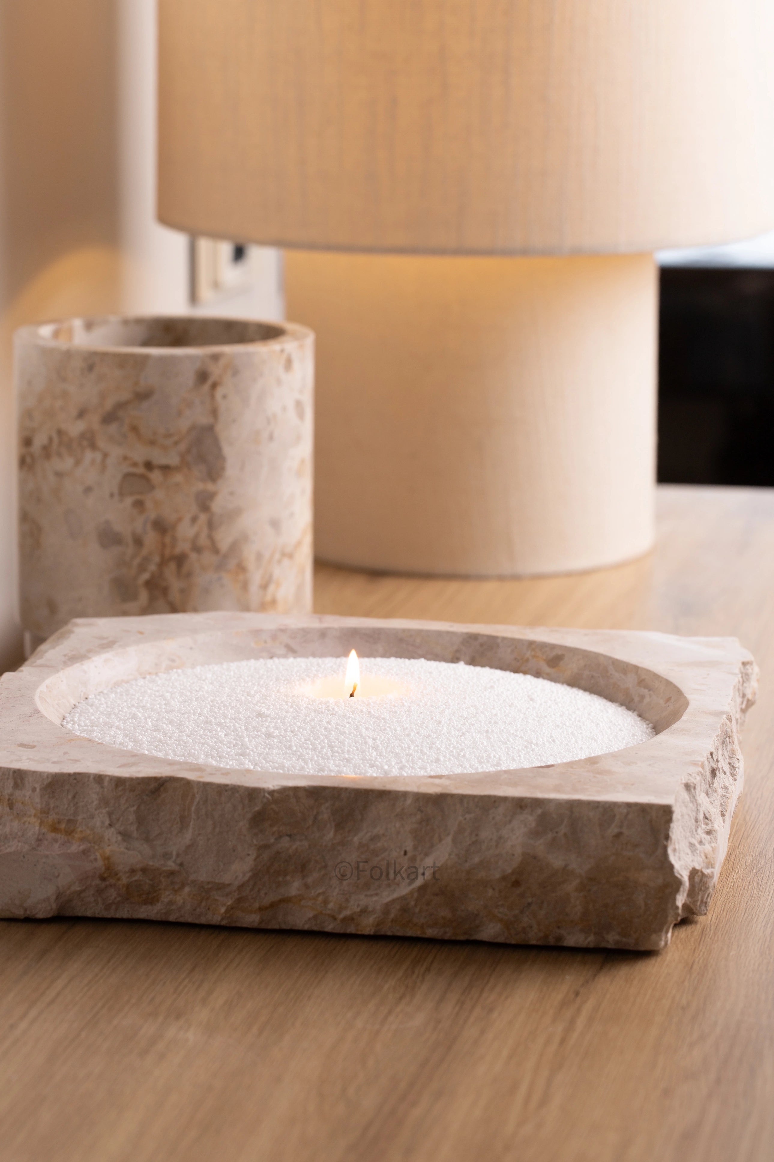 Folkart - Sandljus i skål