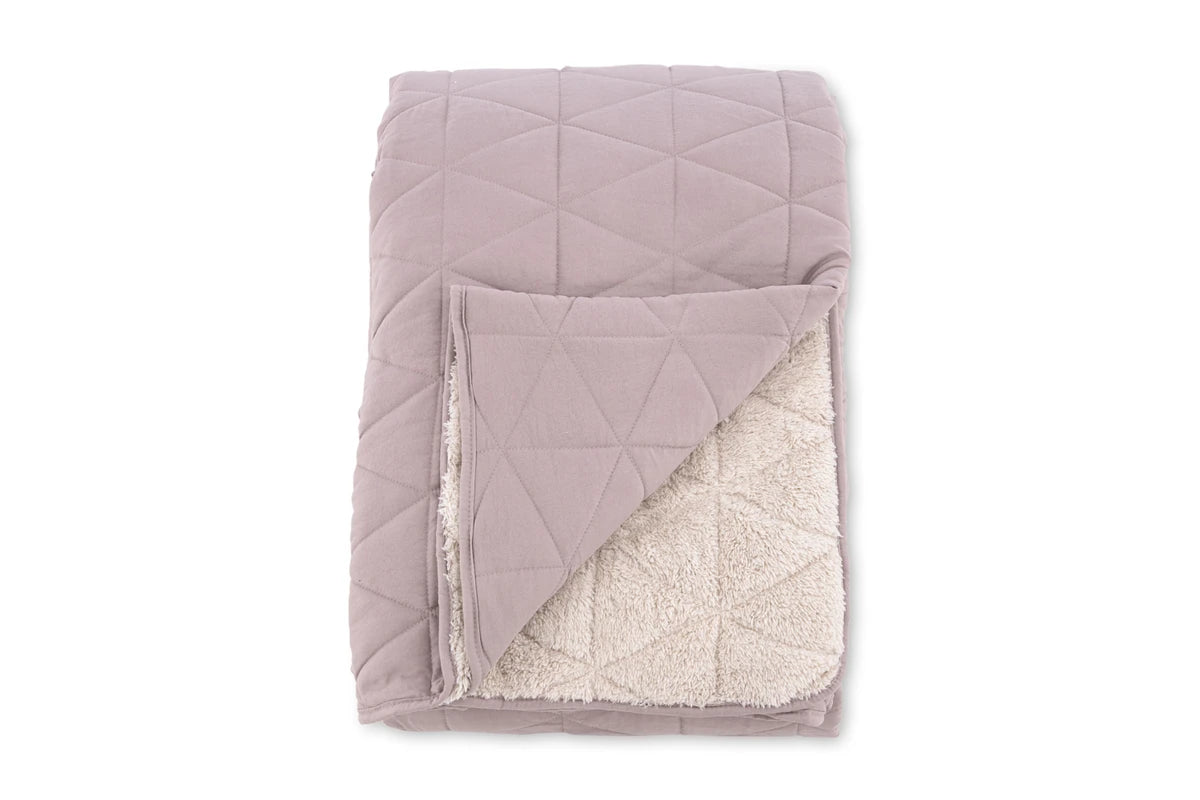 Nilla Överkast 260 x 260 Dammig rosa