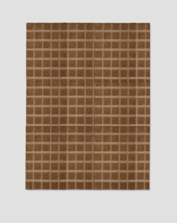Deco Check ullmatta 200x300 cm – konjak